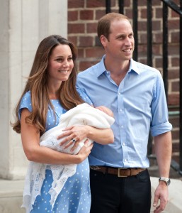 Duke and Duchess of Cambridge with new baby