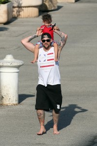 Joel Madden and Son Sparrow