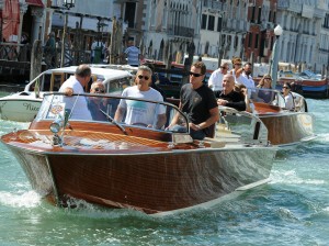 George Clooney seen out and about on a boat