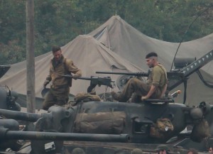 Fury film set