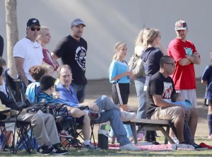Britney Spears watches her son's soccer game