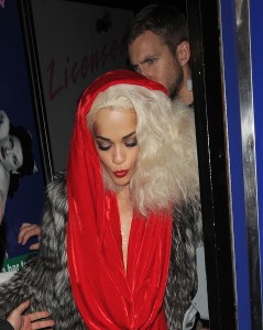 Rita Ora celebrates her Birthday party at The Box club in Soho. She arrives home with Calvin Harris at 4am.