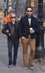 Amy Poehler and Nick Kroll in the village