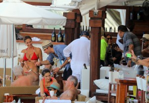 Ryan Seacrest and friends in St Barts