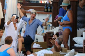 Ryan Seacrest and friends in St Barts