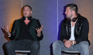 Tim Tebow Appears at Soul Headphones at 2014 International CES