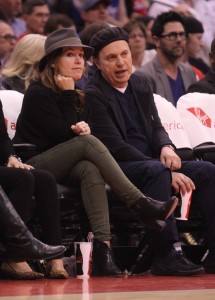 Celeb at the Clippers game.