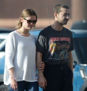 Shia LaBeouf and Mia Goth Drink Smoothies