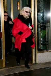 Lady Gaga on her way to the Tonight Show