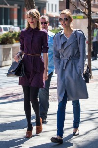 Taylor Swift and Karlie Kloss in Tribeca
