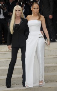 Celebrities Arriving at Versace Fashion Show