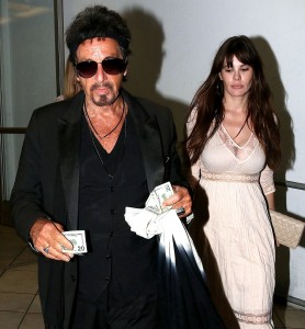 Al Pacino and Lucila Sola out in Beverly Hills