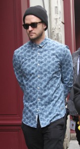 Justin Timberlake out and about in Paris