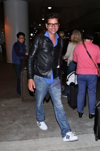 John Stamos arrives at Los Angeles International Airport