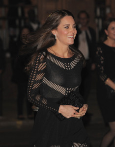 Catherine, Duchess of Cambridge aka Kate Middleton arrives at the 'Action on Addiction' Autumn Gala evening in Shoreditch