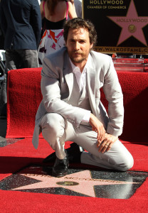 Matthew McConaughey Honored with a Star On The Hollywood Walk Of Fame