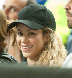Shakira and Gerard Pique attend the Basketball World Cup 2014