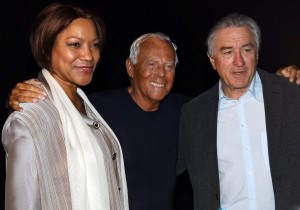 Milan Men's Fashion Week Spring/Summer 2016 - Giorgio Armani - Grace Hightower, Giorgio Armani, Robert De Niro_new york gossip gal