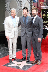 Paul Rudd Honored with a Star on The Hollywood Walk of Fame Featuring: Michael Douglas, Paul Rudd, Adam Scott Where: Los Angeles, California, United States When: 01 Jul 2015 Credit: Adriana M. Barraza/WENN.com