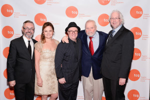 Kevin Moore, Teresa Eyring, Nathan Lane, Brian Dennehy, Bob Falls_Theatre Communications Group Gala Evening_Edison Ballroom_new york gossip gal