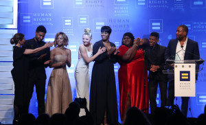 Human Rights Campaign LA Gala_ Jussie Smollett, Serayah, Kaitlin Doubleday, Ta'Rhonda Jones, Gabourey Sidibe, Ilene Chaiken, Lee Daniels, Bryshere 'Yazz' Gray_new york gossip gal