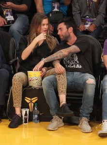 Los Angeles Lakers_Kobe Bryant_Adam Levine, Behati Prinsloo_new york gossip gal