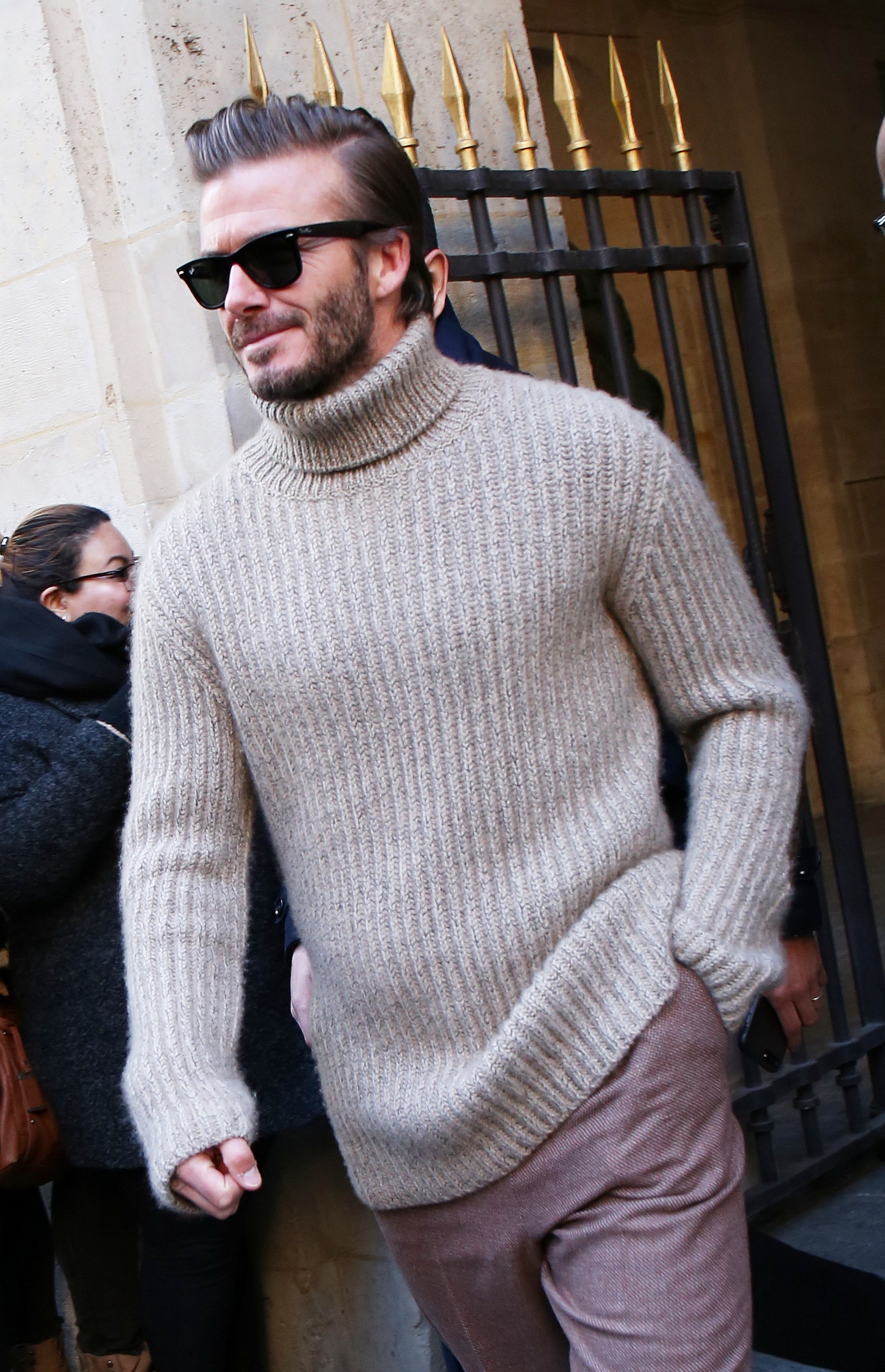 David Beckham at Louis Vuitton Paris Fashion Week | New York Gossip Gal ...