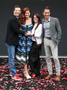 Will & Grace_ Ribbon Cutting Ceremony_Sean Hayes, Debra Messing, Megan Mullally, Eric McCormack