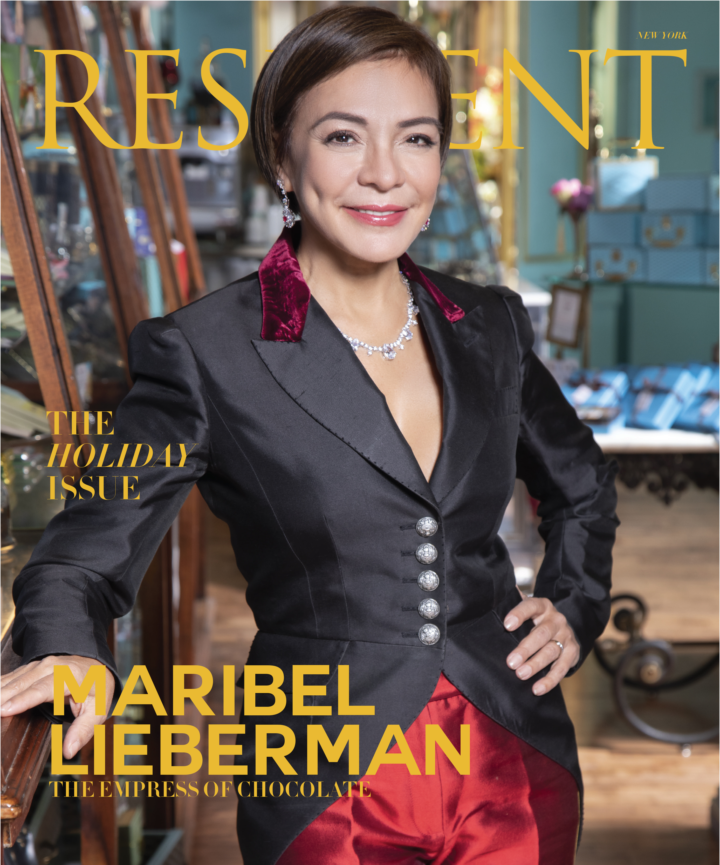 CEO, Founder & Chocolatier Maribel Lieberman-MarieBelle New York-Resident Magazine December 2018 Holiday Issue-new york gossip gal 