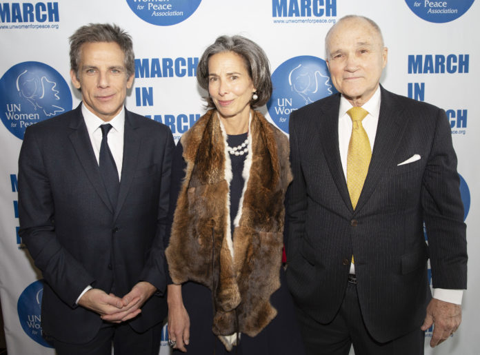 Ben Stiller, Alice Tisch, Raymond Kelly,UN Women For Peace Association 2019 Awards Luncheon,United Nations Headquarters,new york gossip gal