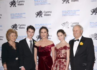 The Royal Welsh College of Music & Drama Gala,The Rainbow Room ,new york gossip gal, dylan Michael Douglas, Catherine Zeta-Jones, Carys Zeta Douglas