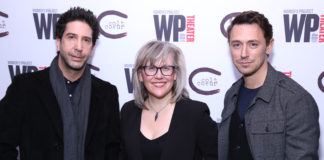 Opening night party for HateF**k,WP Theater,David Schwimmer, Lisa McNulty, JJ Feil