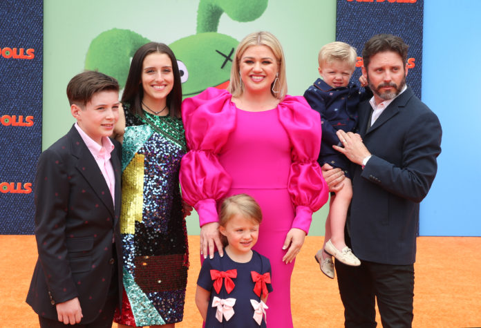 STX Films,World Premiere Of UglyDolls,Remington Alexander Blackstock,Savannah Blackstock,Kelly Clarkson,River Rose Blackstock,Brandon Blackstock,Seth Blackstock,new york gossip gal,Los Angeles, California