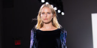 Elie Tahari Fall / Winter 2019 Runway Show featuring Christie Brinkley and her daughter Sailor Brinkley-Cook , with celebrities Laverne Cox , Bella ThSailor Brinkley-Cook,jack brinkley cook,hope for depression research,race of hope,audrey grussnew york gossip gal
