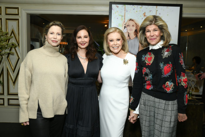 Diandra Douglas, Ashley Judd, Audrey Gruss and Jamee Gregory, Launch Of Hope Fragrance At Bergdorf Goodman at BG Restaurant at Bergdorf Goodman on January 23, 2020 in New York,new york gossip gal