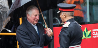 Pince of Wales,The Duchess of Cornwall,London Transport Museum in electric bus,Prince of Wales,London,United Kingdom,new york gossip gal