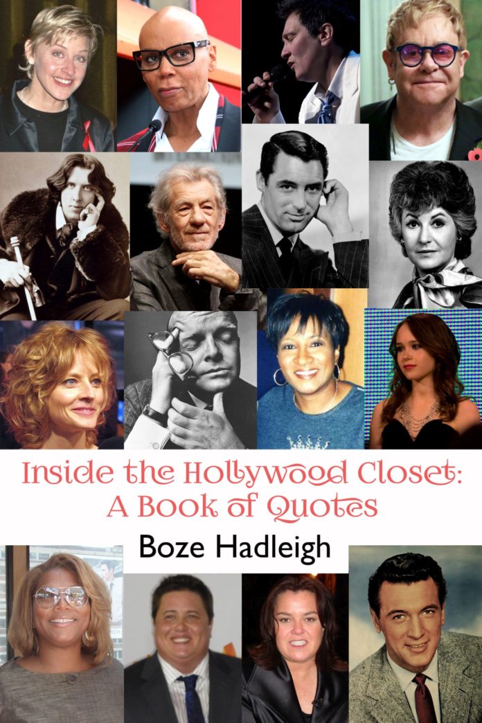 inside the hollywood closet,gay celeb,rities,by BozeHadleigh Published by Riverdale Avenue Books,new york gossip gal