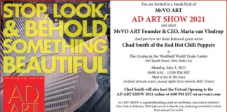 MvVO ART AD ART SHOW 2021,artist Chad Smith,Red Hot Chili Peppers,new york gossip gal