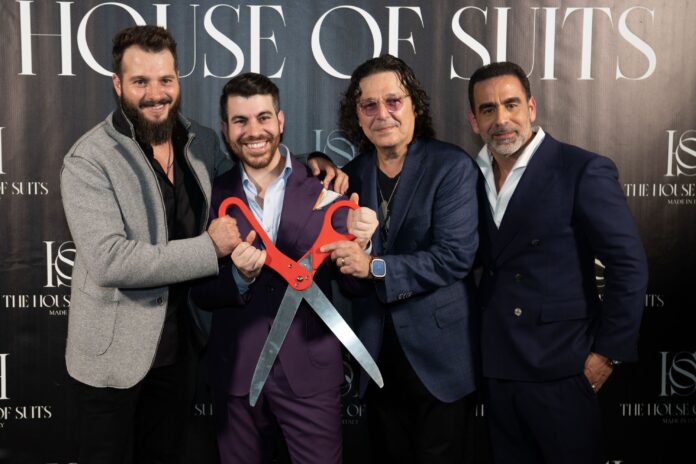 house of suits Founders Abisai Hernandez, Ivan Valdez and Carlos Cruz at The House Of Suits grand opening in Coral Gables,new york gossip gal,rudy perez